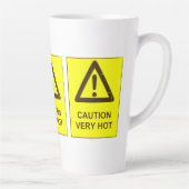 Caution - Hot Latte Mug Mok (Rechts)