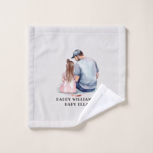 Caution père et fille (7) (Gant de toilette)