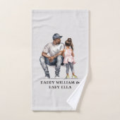 Caution père et fille noire (3) (Serviette à main)