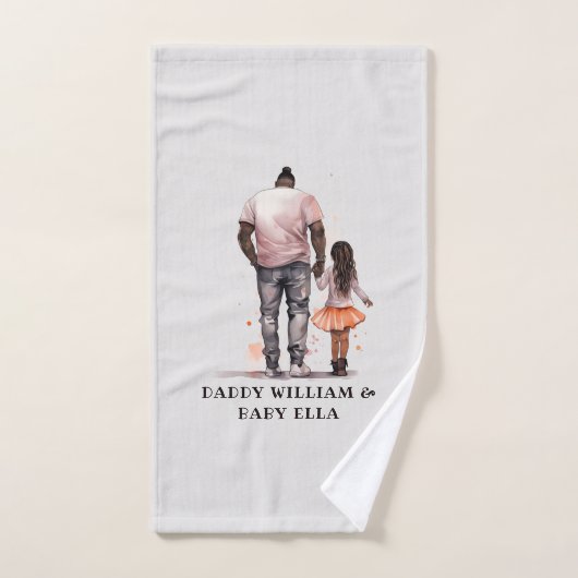 Caution père et fille noire (5) (Serviette à main)