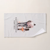 Caution père et fille noire (5) (Serviette à main)