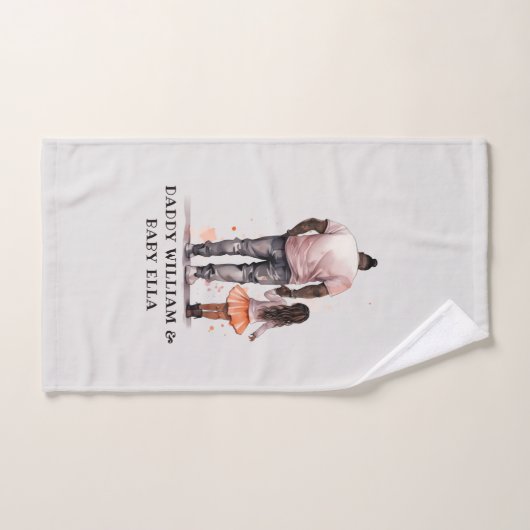 Caution père et fille noire (5) (Serviette à main)