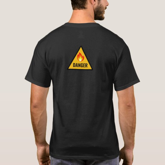 Caution Science in Progress T-shirt (Achterkant)