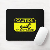 Caution Student Driver Funny  Muismat (Met muis)