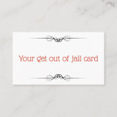 Caution Victorian Bail carte de visite (Dos)