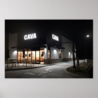 Cava Night Shot Poster
