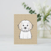 Cavachon-Cartoon Briefkaart (Staand voorkant)