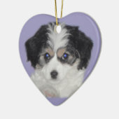 Cavachon Love Ceramic Ornament (Links)