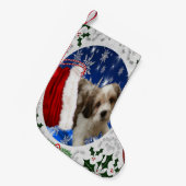 Cavachon Stocking, kersthond Kleine Kerstsok (Voorkant (Hangend))