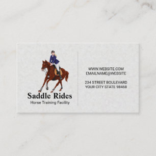 Cavalcade à Cheval   Carte de Visite Équestre