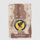 Cavalerie Vereniging Golfhanddoek - Woestijn Camo (Voorkant)