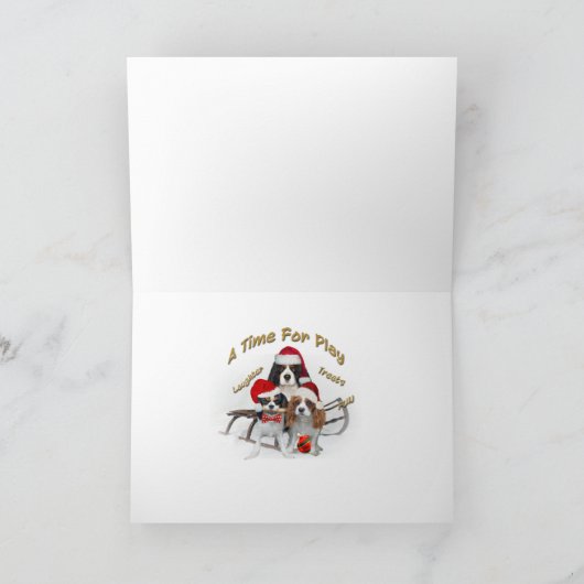 Cavalier A Une Carte De Noël Joyeuse (Intérieur)