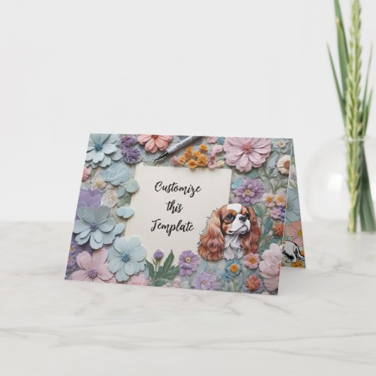 Cavalier aangepast bedankkaart (Voorkant)