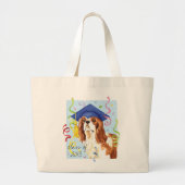 Cavalier Afstuderen Grote Tote Bag (Voorkant)