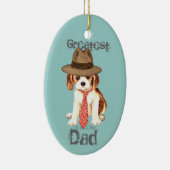 Cavalier Dad Ceramic Ornament (Rechts)