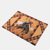 Cavalier de Bronc 18" x 24" tapis de porte (Incliné)