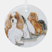 Cavalier door Hevener Glas Ornament (Voorkant)