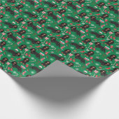 Cavalier King Charles Black en Tan Kerstmis Cadeaupapier (Hoek)