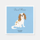 Cavalier King Charles bruiloft cocktail servetten (Voorkant)