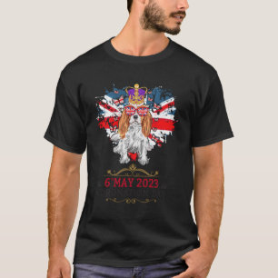 Cavalier King Charles Coronation Union Jack T-shirt