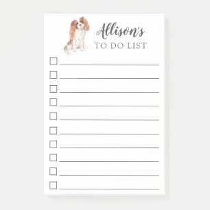Cavalier King Charles Dog gepersonaliseerd om lijs Post-it® Notes