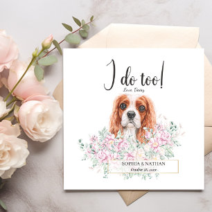 Cavalier King Charles Dog Wedding Cocktail Napkins Servet