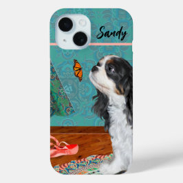 Cavalier King Charles, driekleurige telefoonhoes
