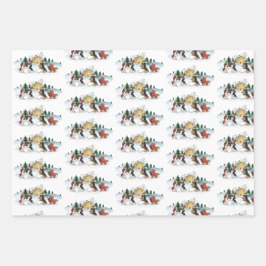 Cavalier King Charles Holiday Wrapping Paper (Voorkant)