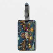 Cavalier King Charles Kerst Feestelijke reis Bagagelabel (Achterkant verticaal)