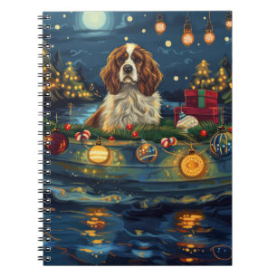 Cavalier King Charles Kerst Feestelijke reis Notitieboek