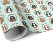 Cavalier King Charles kerstmis Cadeaupapier (Rol Hoek)