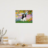 Cavalier King Charles (kleur tri) - Tuin Poster (Keuken)