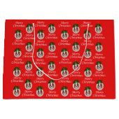 Cavalier King Charles Merry kerstcadeau Groot Cadeauzakje (Voorkant)