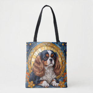 Cavalier King Charles Pastel Golden Glas in lood Draagtas