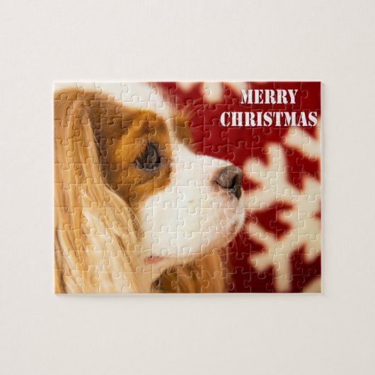 Cavalier King Charles Snowflake kerst Legpuzzel (Horizontaal)