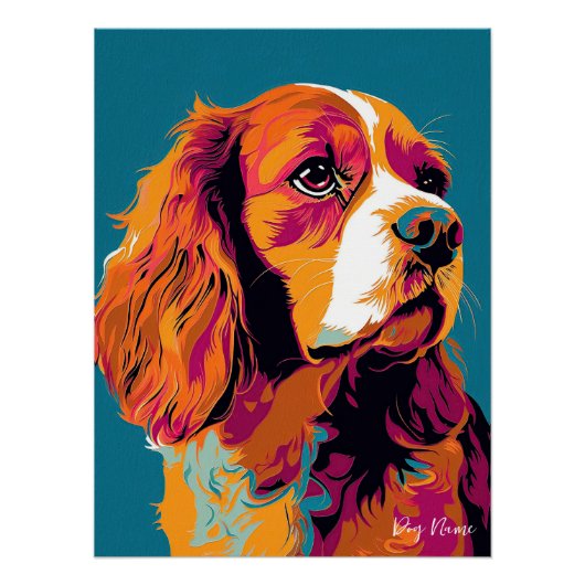 Cavalier King Charles Spaniel 001 - Bruno Pokopen Perfect Poster (Voorkant)
