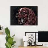 Cavalier King Charles Spaniel Affiche de croquis s (Bureau à domicile)