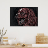 Cavalier King Charles Spaniel Affiche de croquis s (Cuisine)