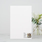 Cavalier King Charles Spaniel Art Love Briefpapier (Staand voorkant)