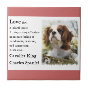 Cavalier King Charles Spaniel Art Love Tegeltje