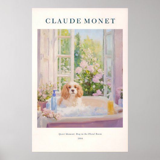 Cavalier King Charles Spaniel Art Print French (Voorkant)