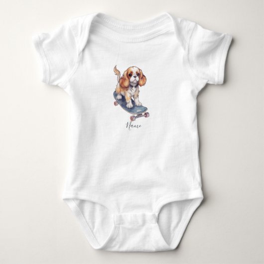Cavalier King Charles Spaniel Baby Bodypakje Romper (Voorkant)