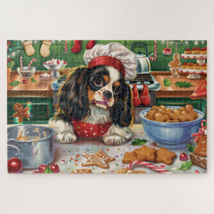 Cavalier King Charles Spaniel Bakken Kerstmis Legpuzzel