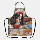 Cavalier King Charles Spaniel Bakken Kerstmis Schort (Voorkant)
