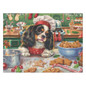 Cavalier King Charles Spaniel Bakken Kerstmis Tafelkleed (Voorkant (Horizontaal))