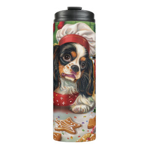 Cavalier King Charles Spaniel Bakken Kerstmis Thermosbeker