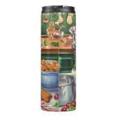 Cavalier King Charles Spaniel Bakken Kerstmis Thermosbeker (Achterkant)