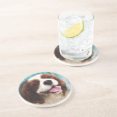 Cavalier King Charles Spaniel - Baxter Zandsteen Onderzetter (Zijkant)