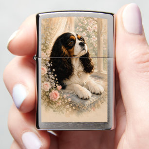 Cavalier King Charles Spaniel bij het raam Zacht