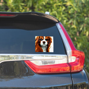 Cavalier King Charles Spaniel Blenheim Anime Sticker